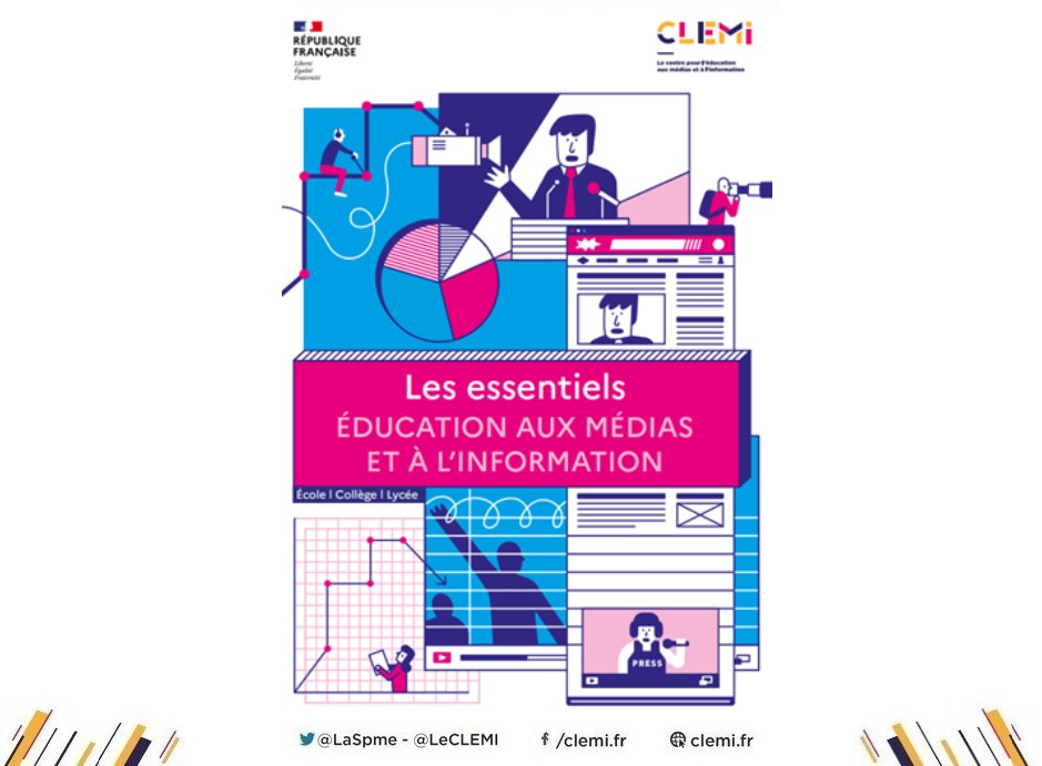 LeCLEMI's tweet photo. #Rentrée2022 "Les Essentiels de l'Éducation aux médias et à l'information". Nouvelle publication du #CLEMI autour de 5 axes
✅Fabrique de l'info
✅Évaluer l'info
✅Analyser les images d'actualité
✅Liberté d'expression, ses limites
✅Différencier info/pub
https://t.co/0AILMnuExV https://t.co/krjvv6pAQd