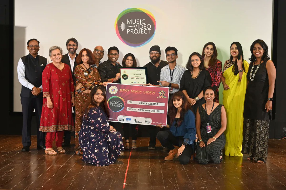 kgafest's tweet photo. Winner of Music Video Project Awards goes to
@tickletalkies with the music of @saisamarthmulay
#mvp2022 #spiritofmumbai #fimmakers #musicvideproject https://t.co/gAi5Mi2QpC