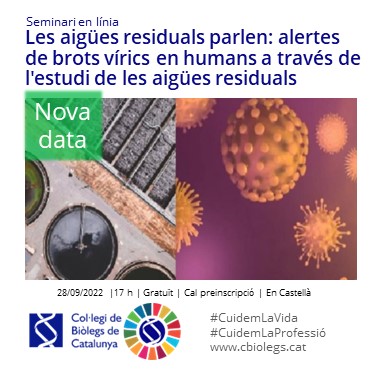 Seminario de #BiòlegsCAT  ➡️ Las aguas residuales hablan: alertas de brotes víricos en humanos a través del estudio de las aguas residuales. 
Las inscripciones realizadas se mantienen.
 28/09 ✔️

 🔗 my.mtr.cool/jaobudixty
