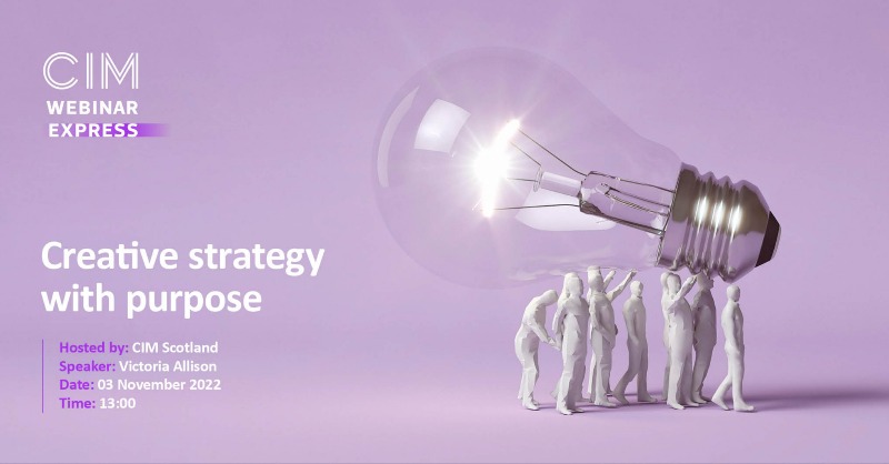 CIMinfo_Scot's tweet photo. How do you create a campaign that connects with your audience and gets your brand noticed? 

Join us and Victoria Allison, Creative Director at @STVCreative, on Thursday 3 Nov for a free webinar that will teach you just that!