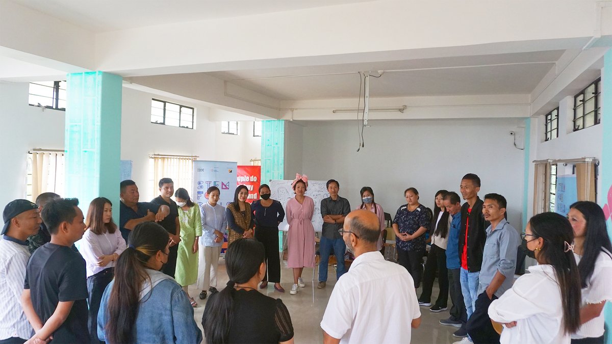 YNnagaland's tweet photo. Day 2 of #IBMSTEMforGirls MasterCoach for Teachers successfully completed with 22 teachers of 9 Govt. schools from Kohima. Sessions facilitated by Ajat Shatru and Priya, MasterCoach trainers from QUEST Alliance. #YouthNet #ynnagaland #youthnetnagaland @ibm_in @questalliance https://t.co/JJb8iTISF6