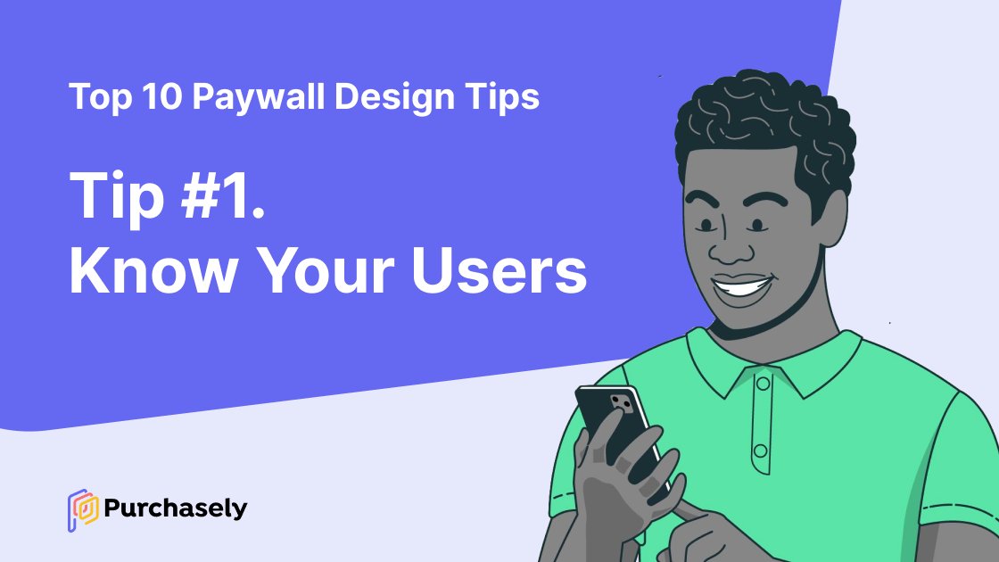 PurchaselyCom's tweet photo. Paywall Design Tip #1. Know Your Users
A great paywall blends aesthetics with user experience and functionality.
The first step to mastering paywall design - know your users.
Learn more about the design tip👇
https://t.co/9pGBRQ8Dtw
#design #Paywall #InAppSubscription https://t.co/vIFDikch7v