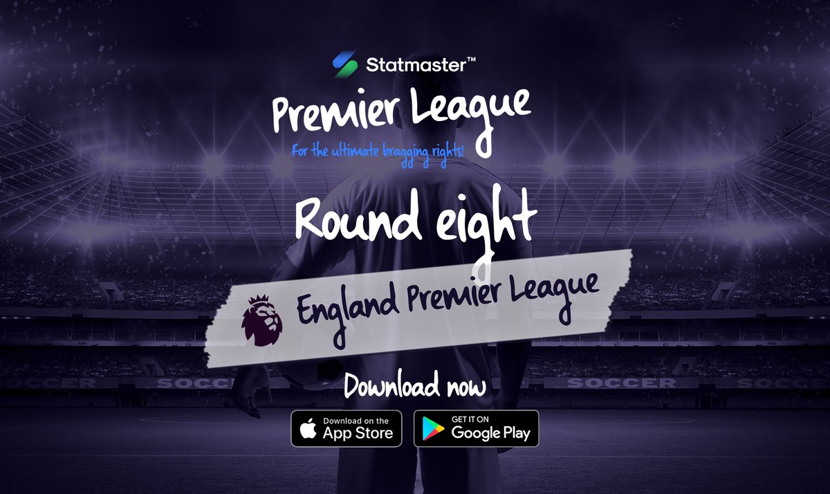 statmasterio's tweet photo. Round 8 is now LIVE

#StatmasterPremierLeague

Back to the #EPL, remember you can’t pick the same team twice

Points
3-Win, 1-Draw or 0-Loss

Bonus points
⚽Over 2.5 Goals
⚽A 1st Half Goal
🚩Over 3.5 1st Half Corners https://t.co/f5KdXwzPr3