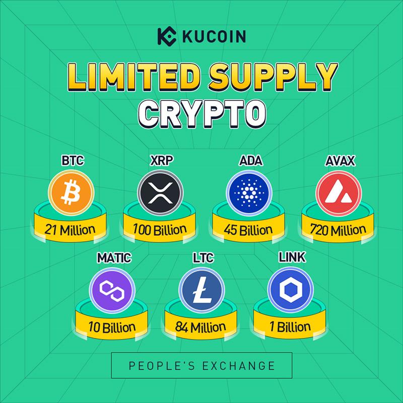 KUCOIN on Twitter: "#Cryptos with limited supply 🧐 #Bitcoin #XRP #ADA # ...