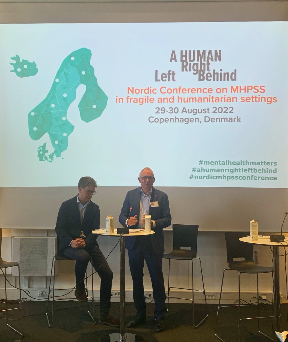 LouisePiel's tweet photo. “Let’s work together across the Nordic countries to make sure that mental health and psychosocial support is not a luxury but a right for the millions of crisis affected affected people in the world.” Opening of #ahumanrightleftbehind #nordicmhpssconference #mentalhealthmatters https://t.co/be9rZ0b0yg