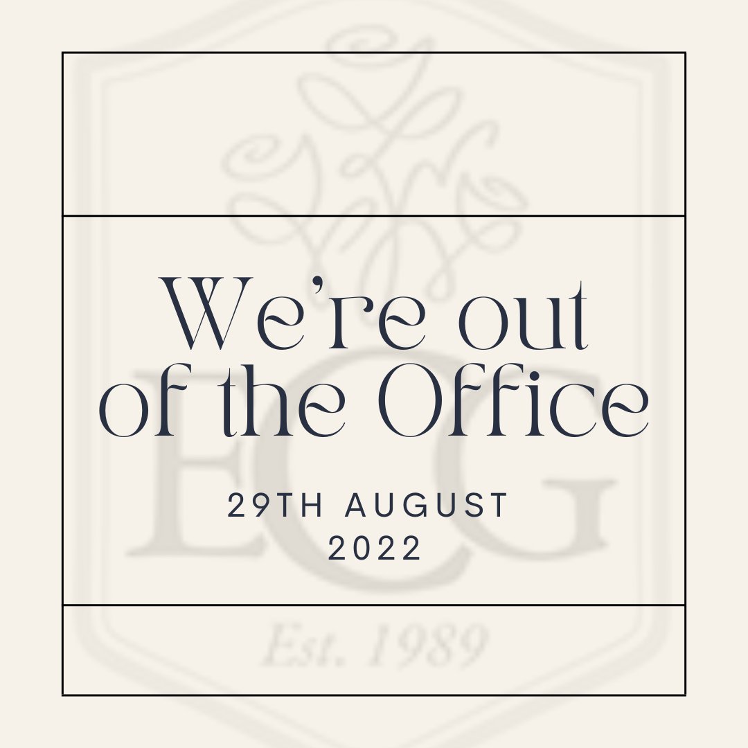 ECG on Twitter: "Our office will be closed on Monday 29th for the