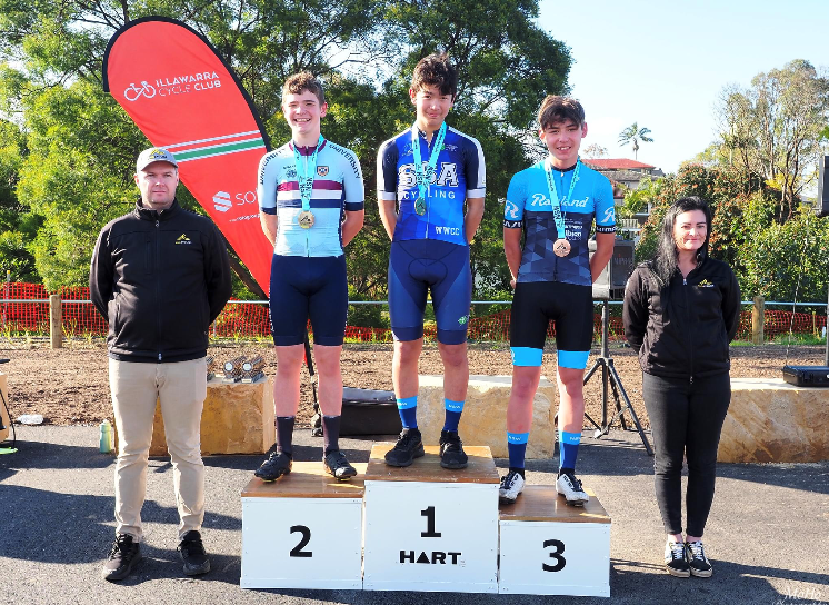 Sport_MDCC's tweet photo. Yr 9 student, Sydney Chittenden, competed at the 2022 AusCycling NSW Junior Road State Championships in Illawarra on the weekend.

JNR U15 Men:
Criterium - 1st
 Road Race - 2nd (+0:41)
Time Trial - 6th (+0:52.85)

@MaterDeiWagga https://t.co/OyfuDSnBKN