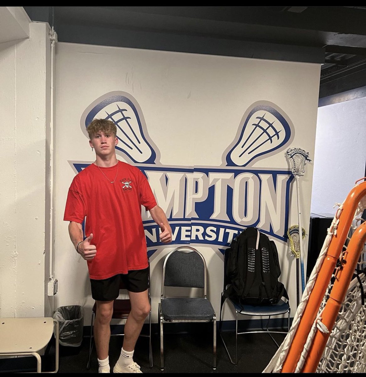 On campus! Mia is now fully in charge of the media and business ! Thank you to everyone for your support I couldn’t have done it without you. #woodisgood #woodenlacrosseshafts #onefamily #familyownedbusiness #equalityinlacrosse