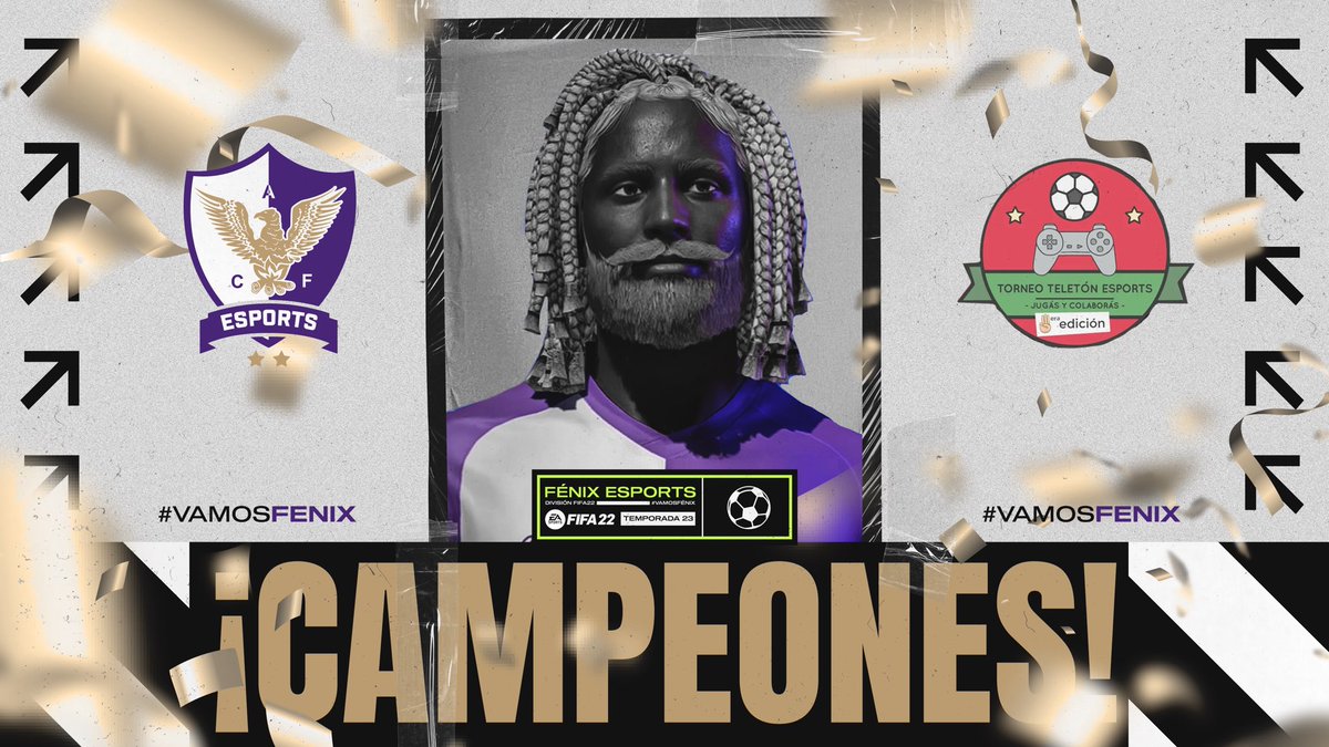 cafenix_esports's tweet photo. Campeones de la Copa Teletón 🏆

Gracias jugadores y cuerpo técnico. 

Felicitar a la organización de @FUFVeSports y @teletonuruguay! 

#VamosFénix
#DeCapurroVengo https://t.co/B1xWuZKsAr