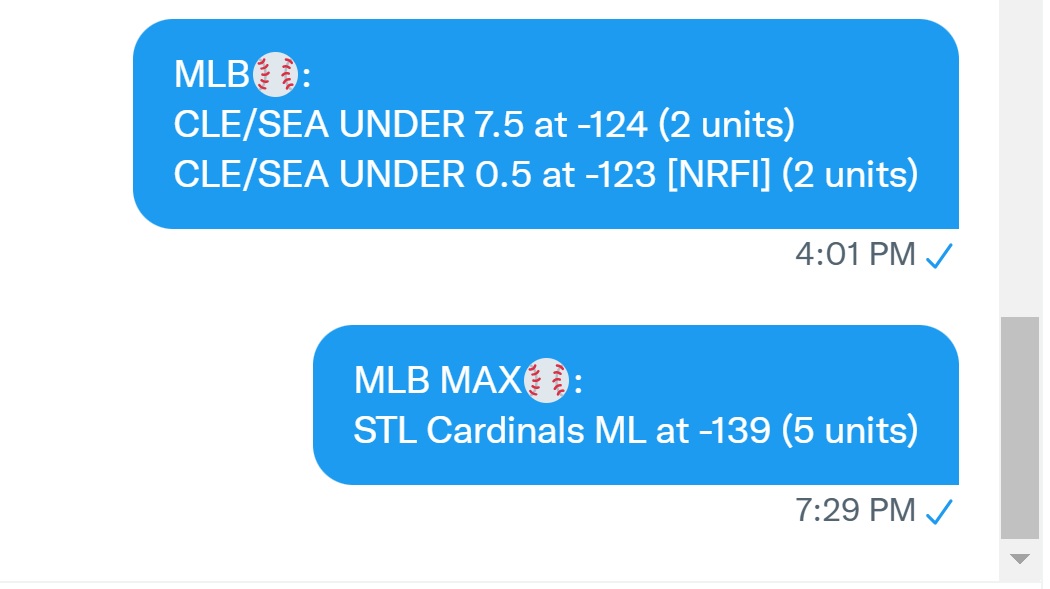 SolidSportsBets's tweet photo. 🔥WHAT A SUNDAY!🔥

#MLB⚾:
7-1, 88% for +14.58 units! (1-5 units/play)📈

$10/unit bettors: +$340!💰
$20/unit:   +$291.60!💰
$50/unit:   +$729!💰
$100/unit: +$1,458!💰
$1000/unit: +$14,580!💰

Professional, Proven &amp; Documented Success🗃
#TimeStampVerified✅ #GamblingTwitter https://t.co/xBCyIO9t2J
