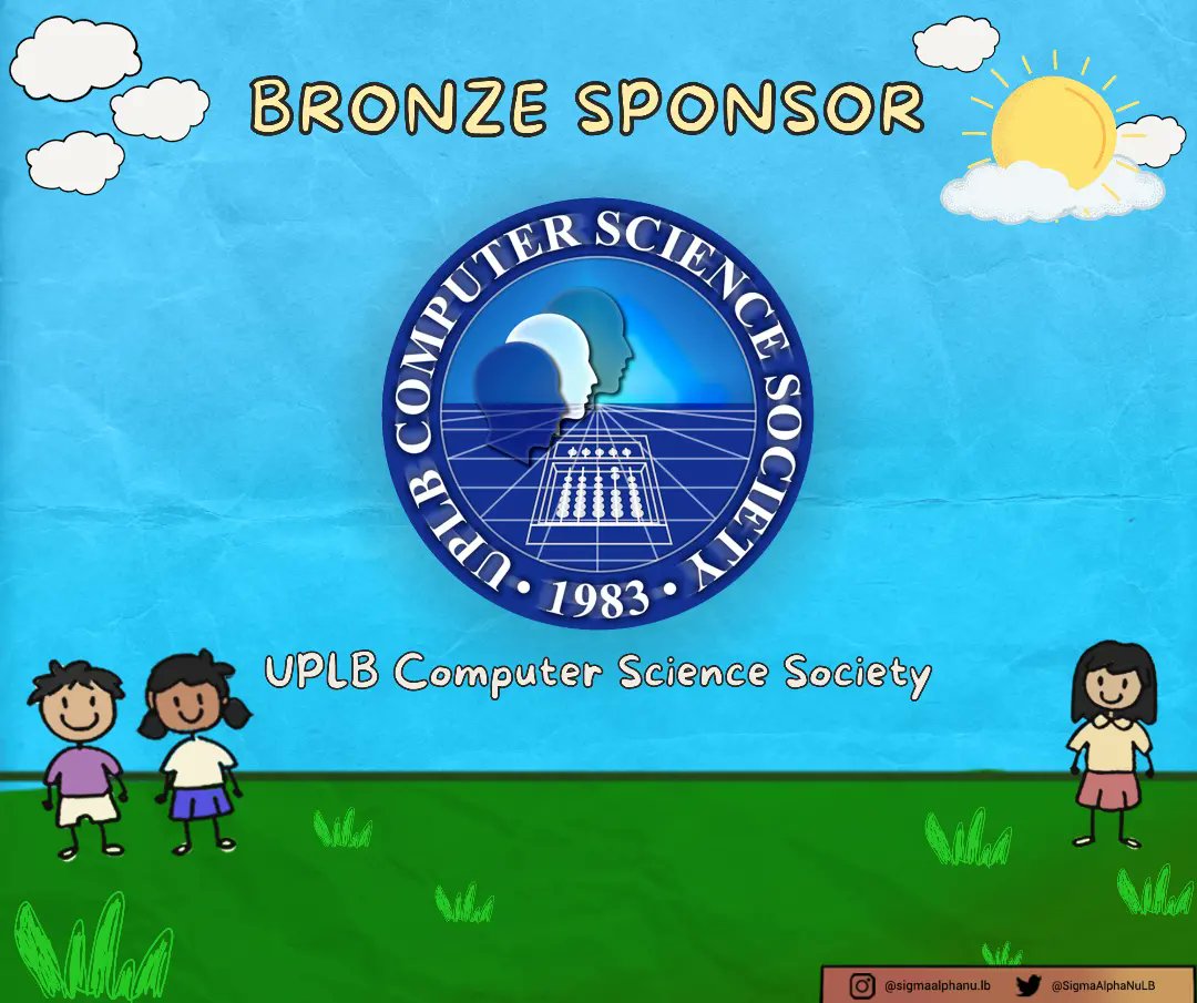 SigmaAlphaNuLB's tweet photo. GOLD SPONSOR:
UP Alpha Sigma Fraternity Los Banos Chapter

BRONZE SPONSORS:
UPLB Computer Science Society [Official]
Philippine Association of Food Technologists, Inc. - Beta Chapter 
Sigma Theta Delta https://t.co/sq9w3NnlXB