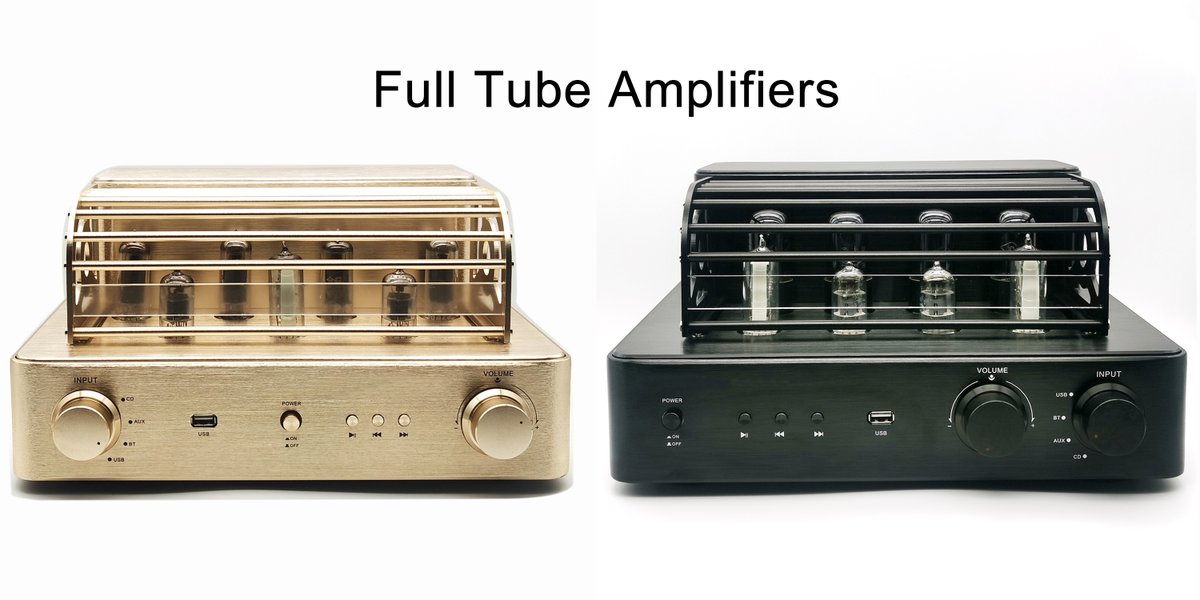 Full Tube Amplifiers with Bluetooth/USB/AUX/CD inputs

#amplifiers