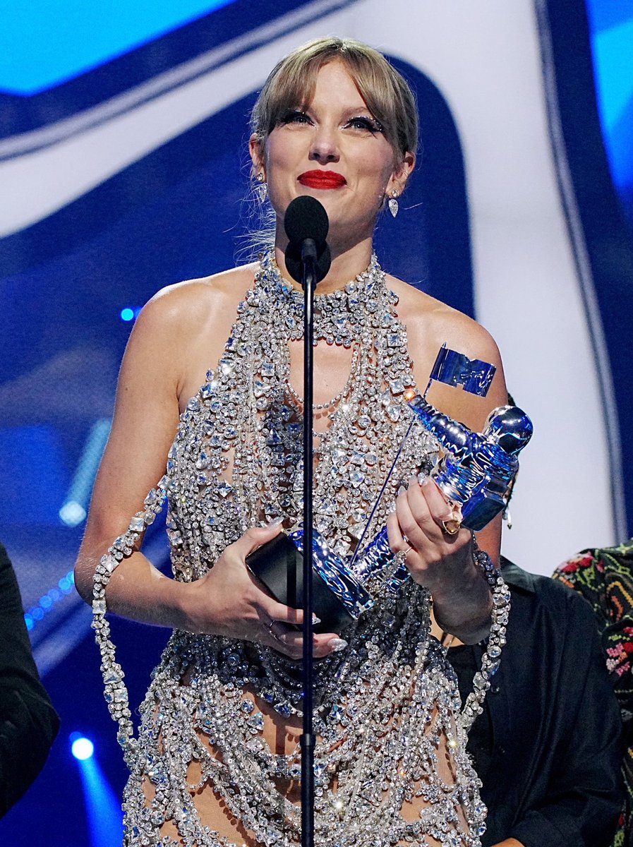 Taylor Swift just won Album of the Year at the #VMAs breaking a record for first artist to win this award THREE times, and JUST ANNOUNCED that her new album will be out October 21st, more details to come at midnight TONIGHT! ICONIC BEHAVIOR.