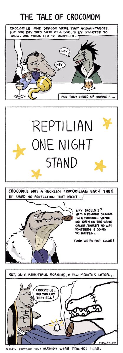 In relation to the Crocomom Theory… after realizing both Crocodile and Dragon are reptiles, I just couldn't help myself… 