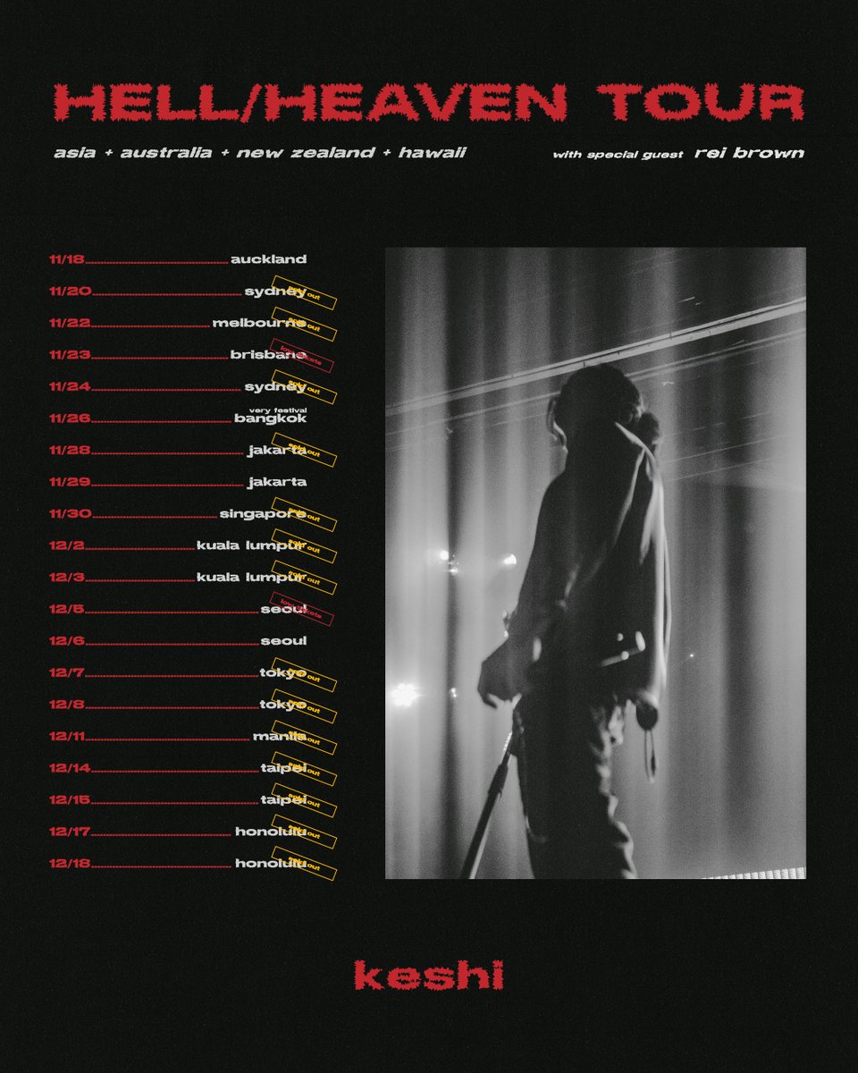 livenationsg's tweet photo. Tickets for keshi: HELL/HEAVEN TOUR in Singapore have been sold out!  🔥
Are you ready to to catch @keshimusic and special guest @raybaboon this 30 Nov at The Star Theatre?! 🤩🙌🏼 https://t.co/J26Pa6hGsT