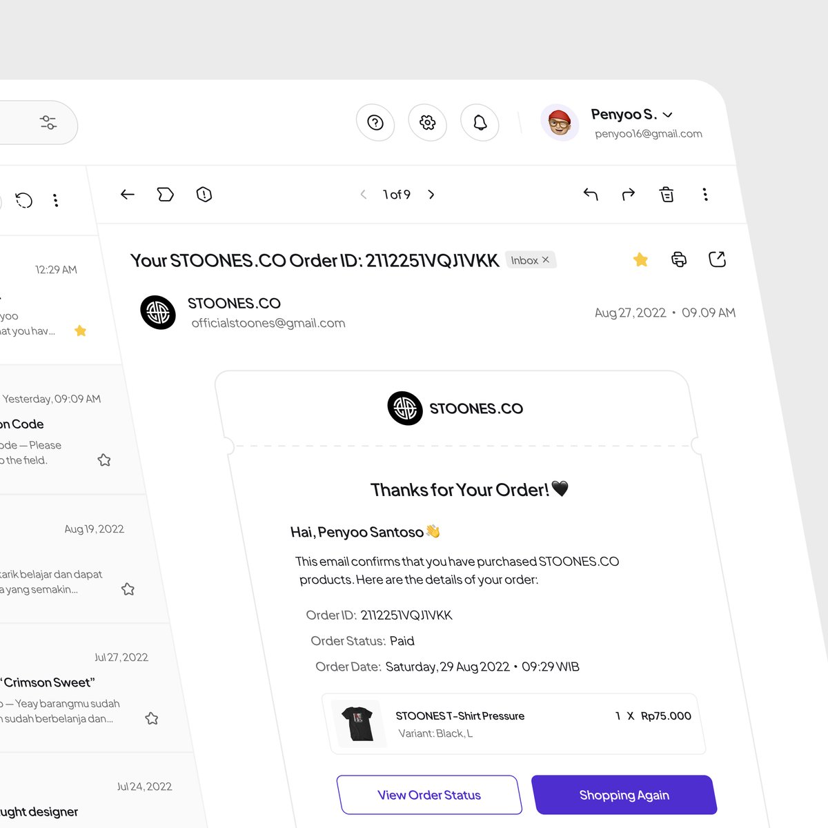goodguypenyoo's tweet photo. Hello Good People 🤘🏼
#DailyUI #017 - Email Receipt
Thanks for watching!

What's your opinion? Comment below
👇🏼👇🏼

#figma #ui #uiux #uidesign #uiuxdesign #email #emailreceipt #clothing #brand https://t.co/1cYQd4uRL5