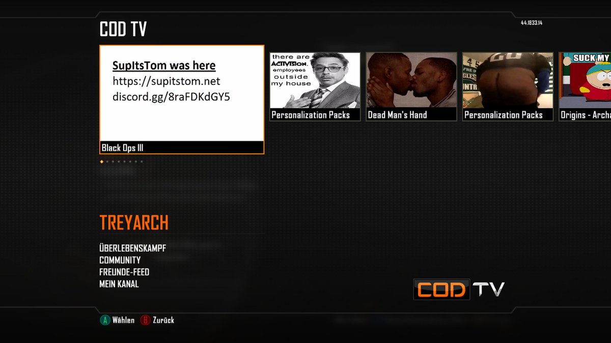 Kevinw927's tweet photo. Was zum Teufel ist mit CODTV passiert???? 😂😂 #BO2 #Blackops2 #CoDTV @Treyarch https://t.co/ZHB5nIyMbf