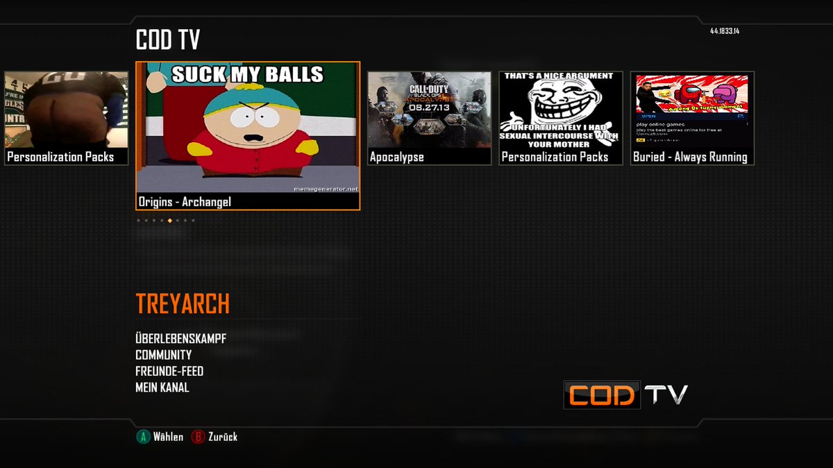 Kevinw927's tweet photo. Was zum Teufel ist mit CODTV passiert???? 😂😂 #BO2 #Blackops2 #CoDTV @Treyarch https://t.co/ZHB5nIyMbf