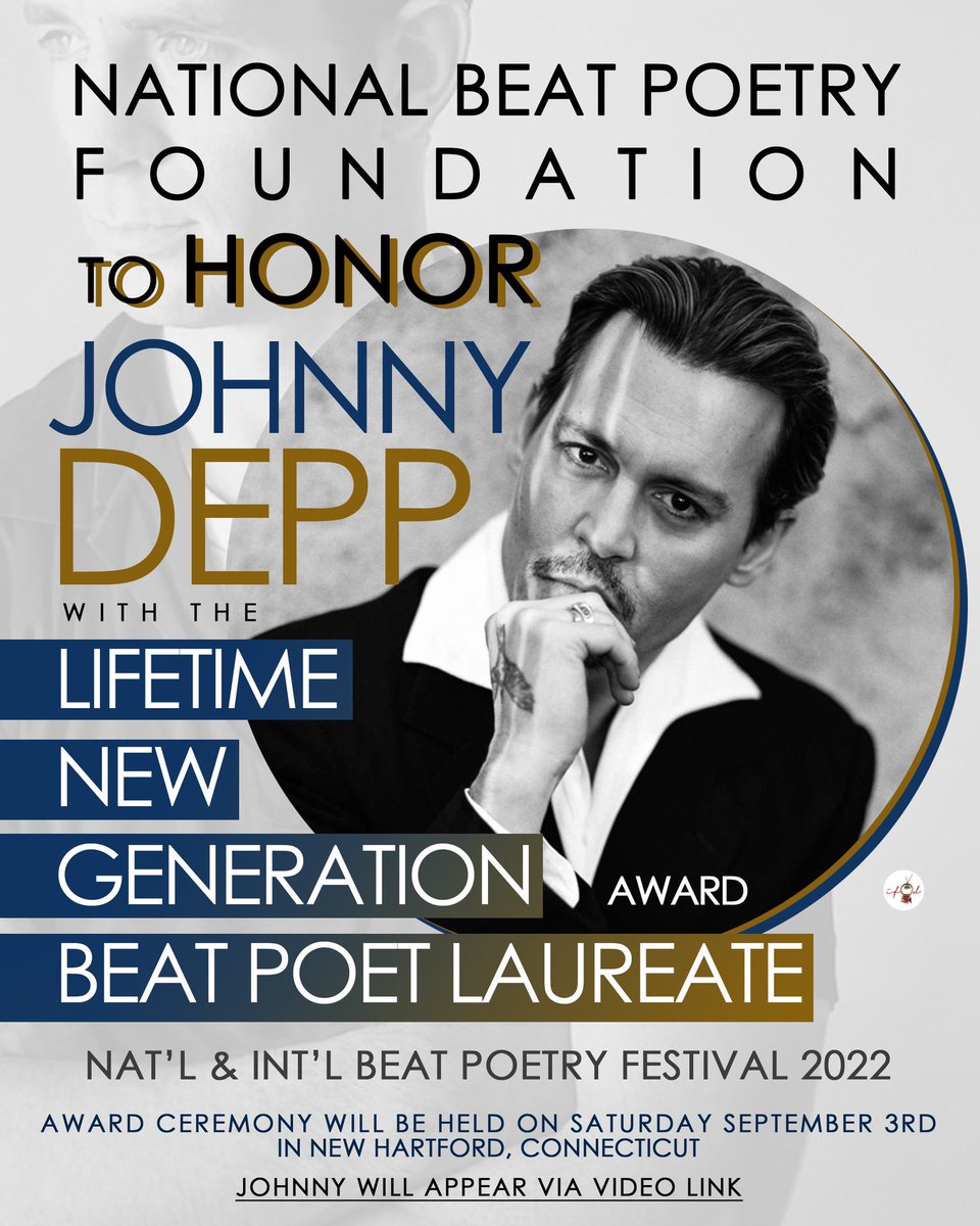 2cryheart_'s tweet photo. We’ll get to see Johnny again via video link in 5 more days when he gets the National Beat Poetry award. 💕🙌🔥 #JohnnyDeppRises #JohnnyDeppKeepsWinning #JohnnyDeppIsALegend #JohnnyDeppIsARockStar #JohnnyDeppIsASurvivor https://t.co/XhTLiN9LmQ
