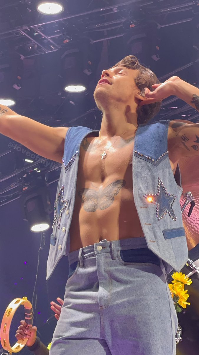 hsdtogethertour's tweet photo. Harry on stage at Madison Square Garden in New York City - August 28 (via @loveofmylis) https://t.co/Wi5sarPwPU