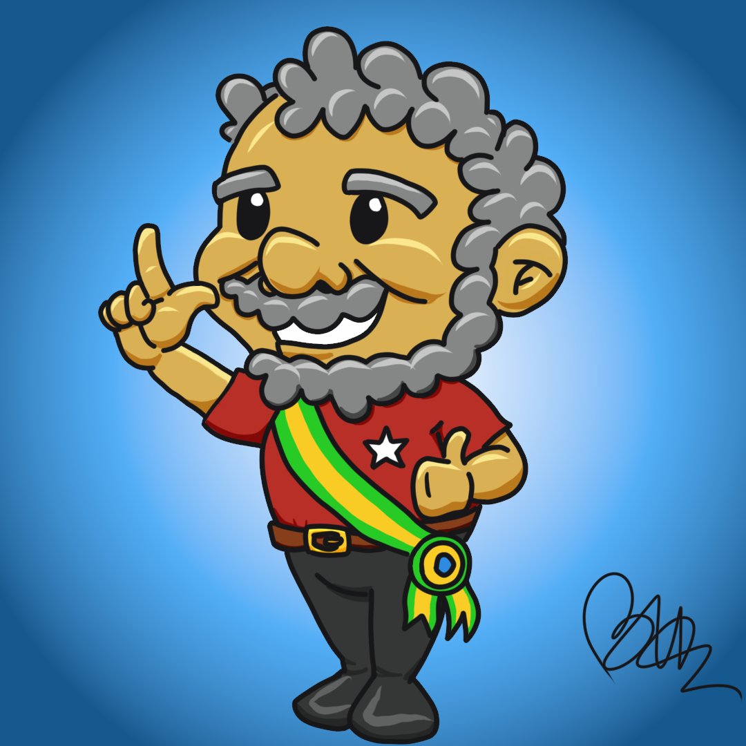 breno_pixel's tweet photo. Resolvi treinar um pouco de ilustração digital hoje. O personagem foi totalmente aleatório... 🙃🦑 #Lula @LulaOficial #Vote13 https://t.co/6nLAtgpNky