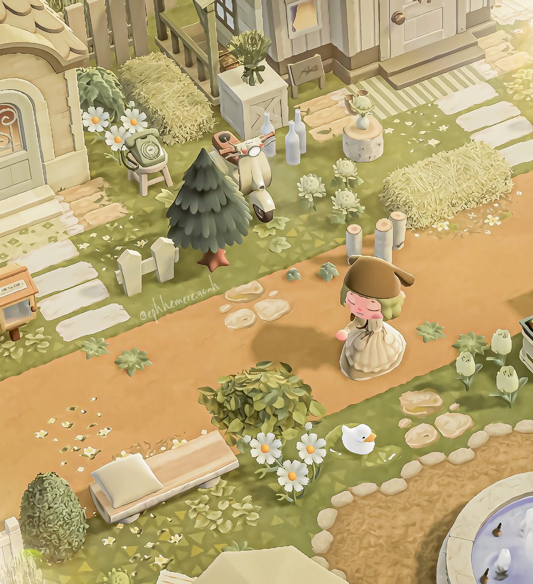 ephhemere_acnh's tweet photo. Sneak peek of my new build 🙊 
I missed playing this game. 

#acnh #AnimalCrossingNewHorizons https://t.co/EXKmXw2sZy