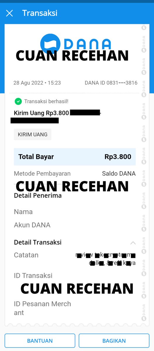 allebssi's tweet photo. Setelah ngerjain tugasnya, ini feenya cair ke e-wallet temen-temen. https://t.co/yYadYllgjX