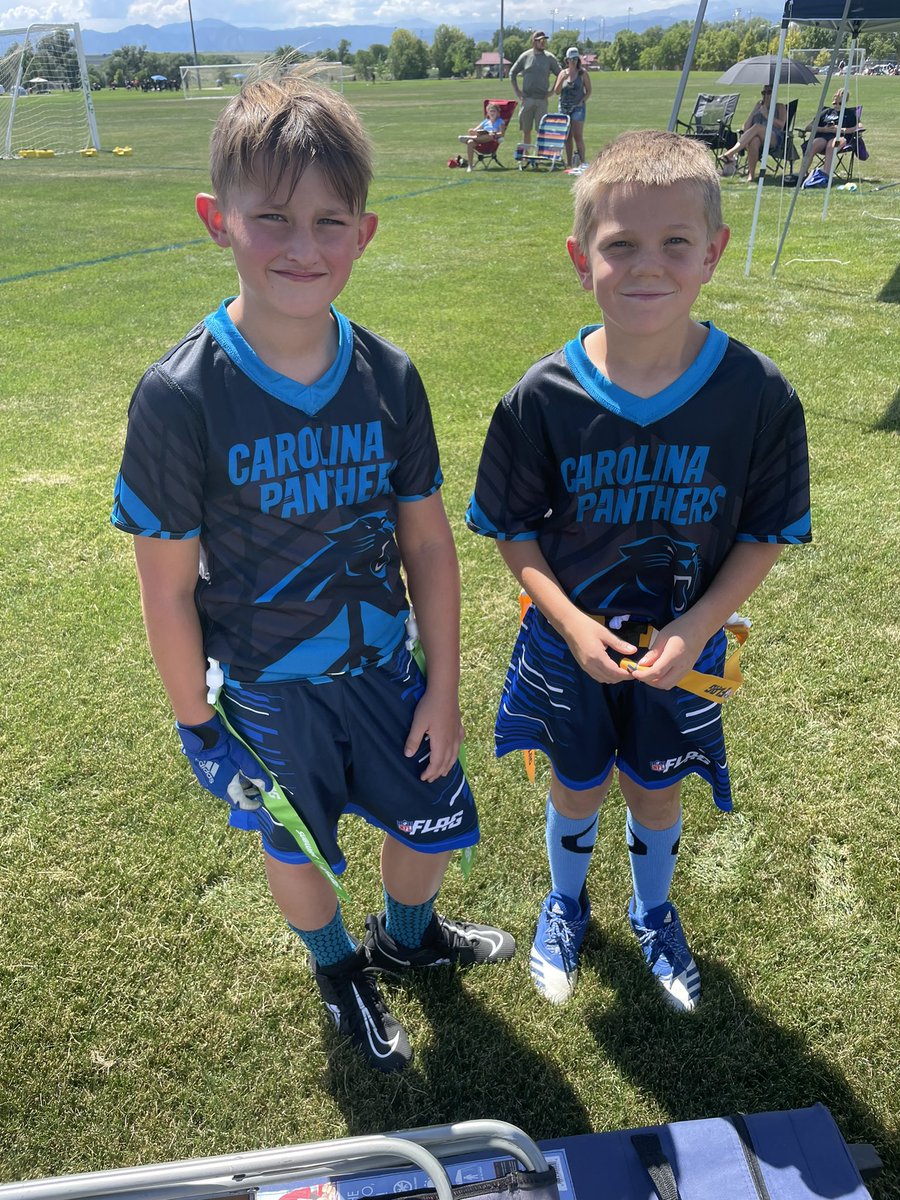Scarpenter0904's tweet photo. Fantastic but busy sports weekend, Friday night lights with @ErieTigersFB. Saturday morning watching @ErieTigersSB, UNC Baseball showcase but best of all, first flag football game and got the win. Way to do Panthers #LetsRide https://t.co/TXJh6Wq6mx