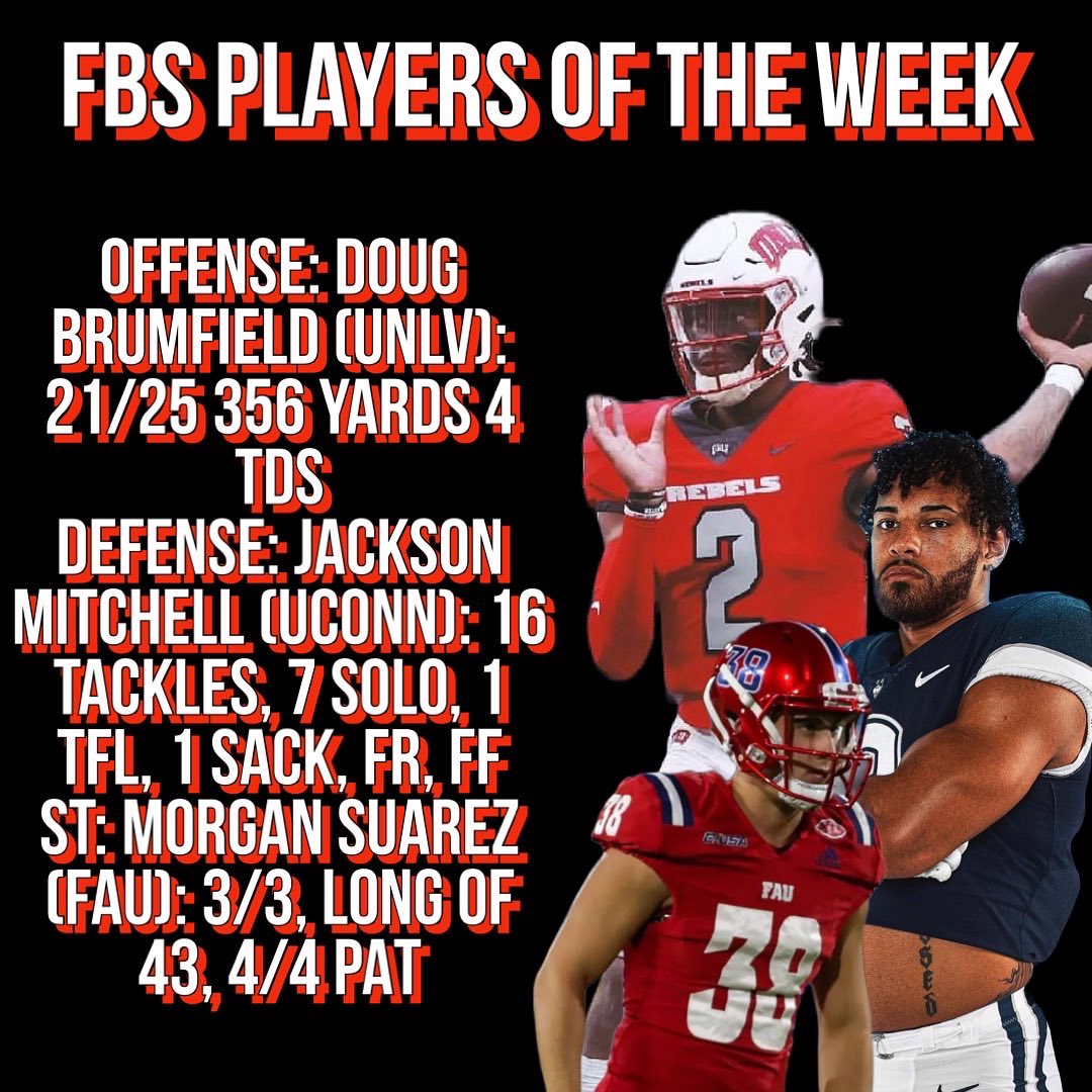 thecfbnetwork's tweet photo. Congratulations to this week’s CFBNETWORK Players of the Week https://t.co/cKIQuZVc9M