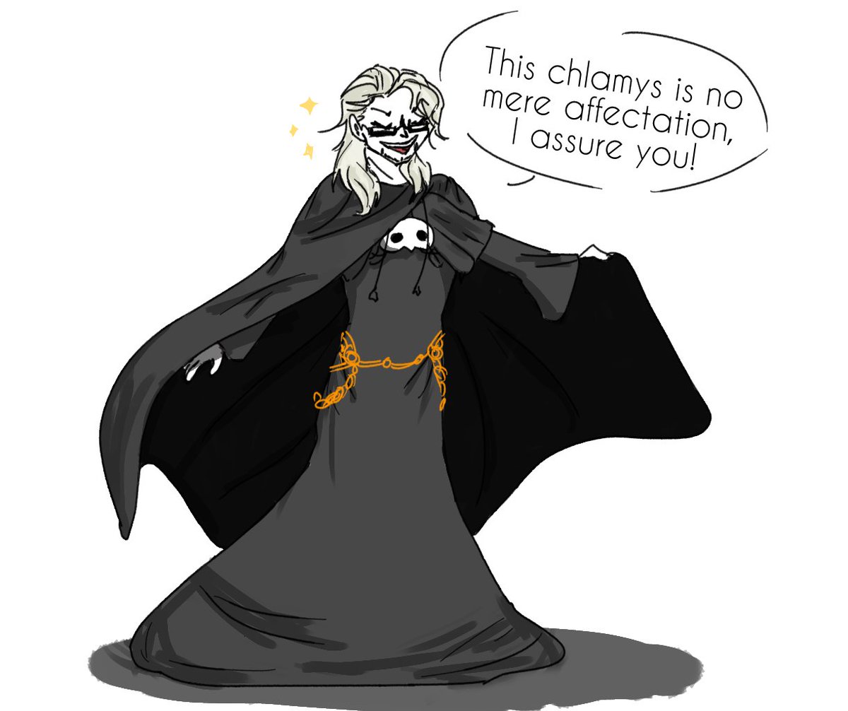 listen what if hesperos had the cape from even before he turned into a vampire. gotta bend reality in style ✨