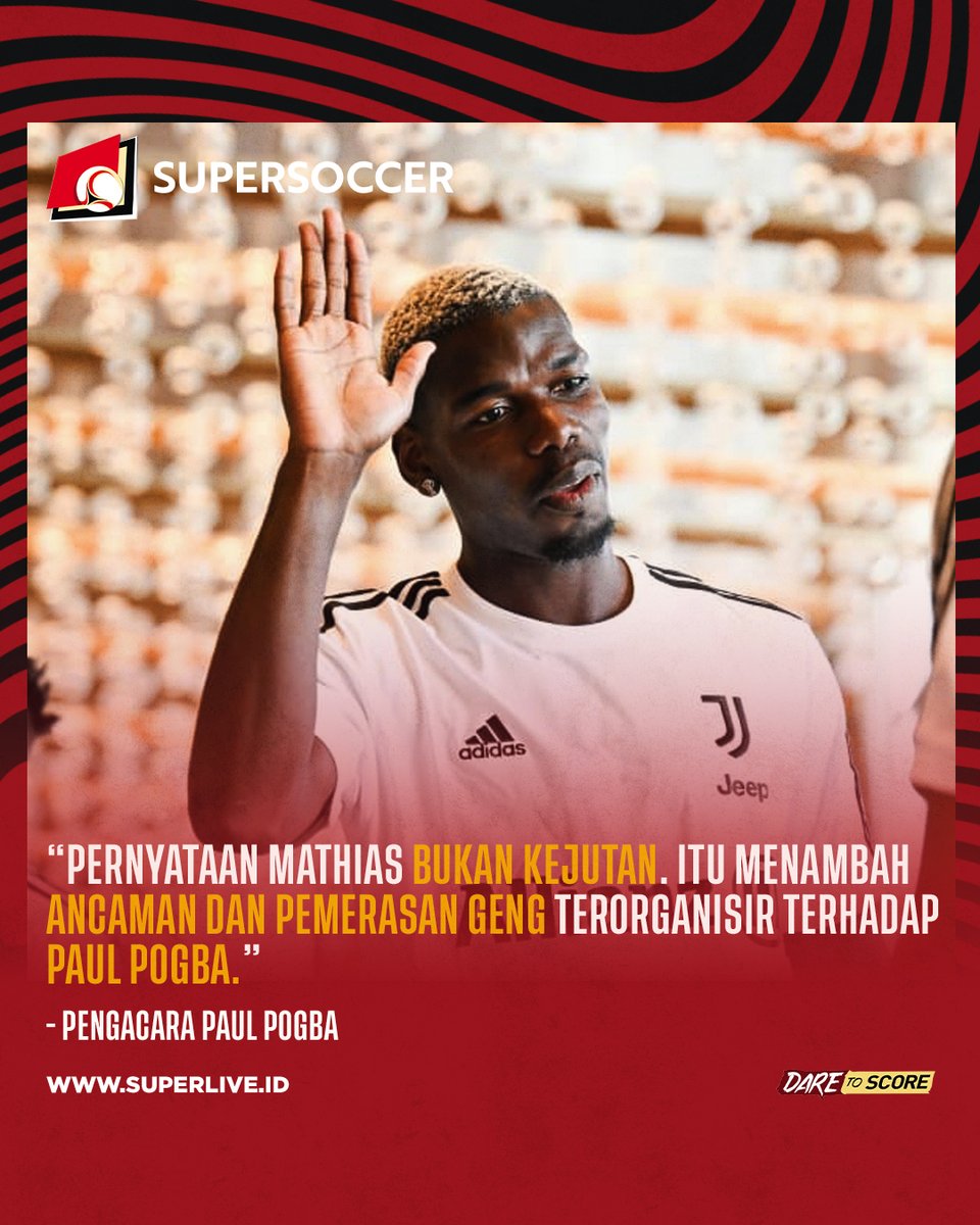 my_supersoccer's tweet photo. Laporan dari Prancis bilang kalau Mathias adalah salah satu anggota geng yang dilaporkan Paul Pogba baru-baru ini. Katanya, mereka menuntut duit sebesar 13 juta euro dari doi.
Wew parah juga yaππ
#SUPERLIVE
#SUPERSOCCER
#DARETOSCORE
#IDARE https://t.co/RCt2axufFk
