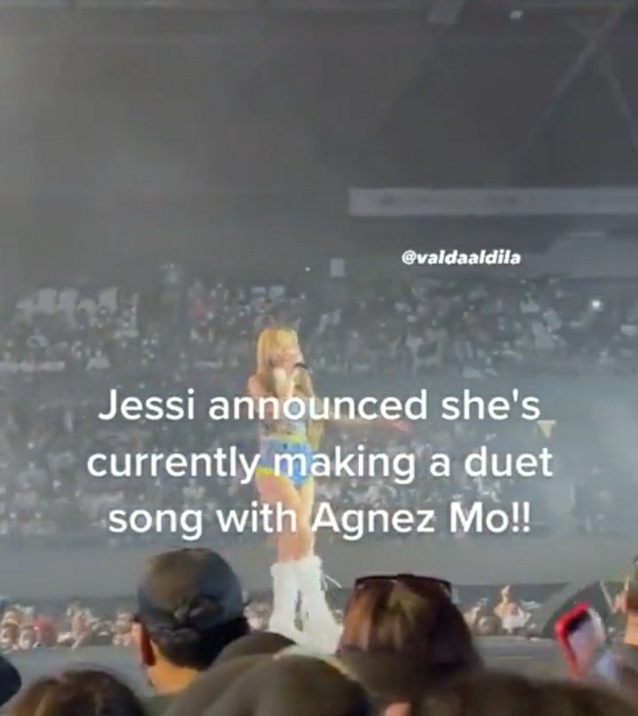 gg! [CONFIRMED] 

BY JESSI LAST NIGHT THAT SHE AND AGNEZ MO IS CURRENTLY MAKING A COLLAB SONG 🔜🔜

UDH AGNEZ TRUS SM JESSI, GILA GA TUH?!! 😭
