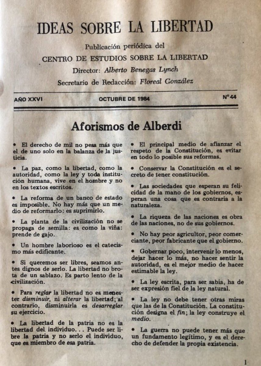AlberdianoArg's tweet photo. Feliz dia del Abogado y natalicio del mejor y mas importante liberal argentino de todos los tiempos JUAN BAUTISTA ALBERDI https://t.co/t95eU4kyEd