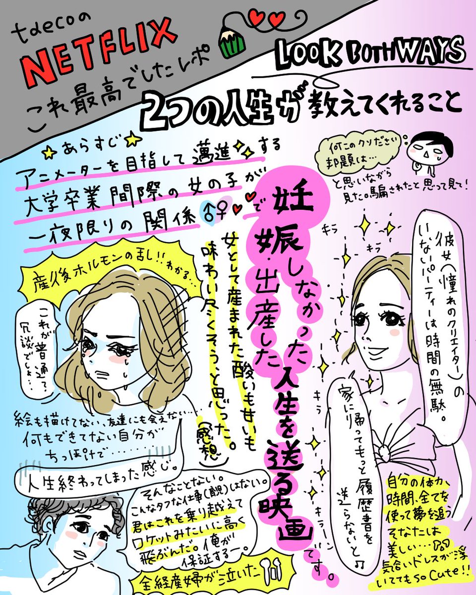 【映画レポ】Netflix『2つの人生が教えてくれること』面白かった〜😭✨
主人公がアニメーターを目指す女の子で、日本のアニメも各所に出てきたよ✏️個人的には育児漫画描いてる人には特に刺さるのではないかと思った👍
#netflixおすすめ #映画レポ #ファンアート #illustration #イラストレポ 