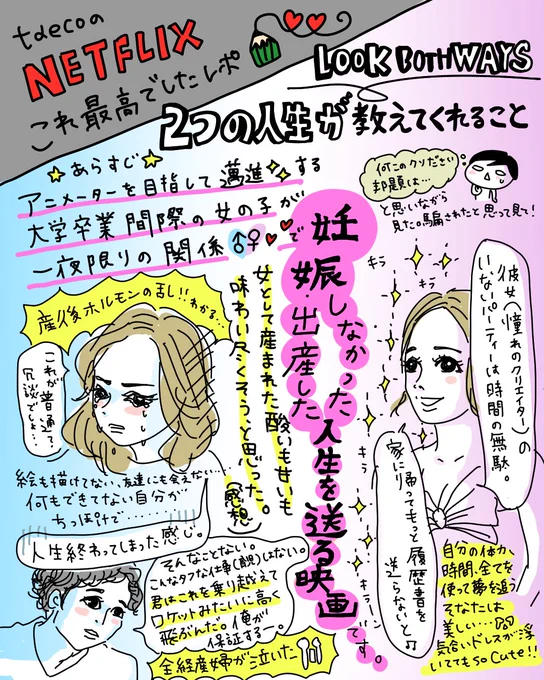 【映画レポ】Netflix『2つの人生が教えてくれること』面白かった〜😭✨
主人公がアニメーターを目指す女の子で、日本のアニメも各所に出てきたよ✏️個人的には育児漫画描いてる人には特に刺さるのではないかと思った👍
#netflixおすすめ #映画レポ #ファンアート #illustration #イラストレポ 