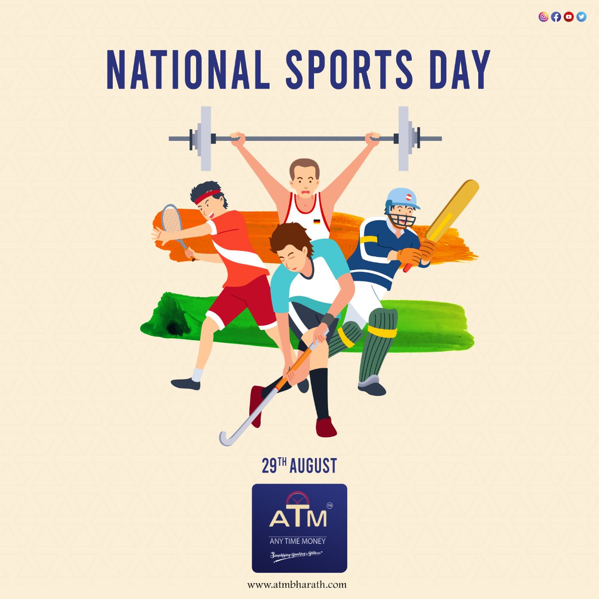 Anytimemoneyltd's tweet photo. Champions keep playing until they get it right. Happy National Sports Day! https://t.co/mZHlG3gB6k