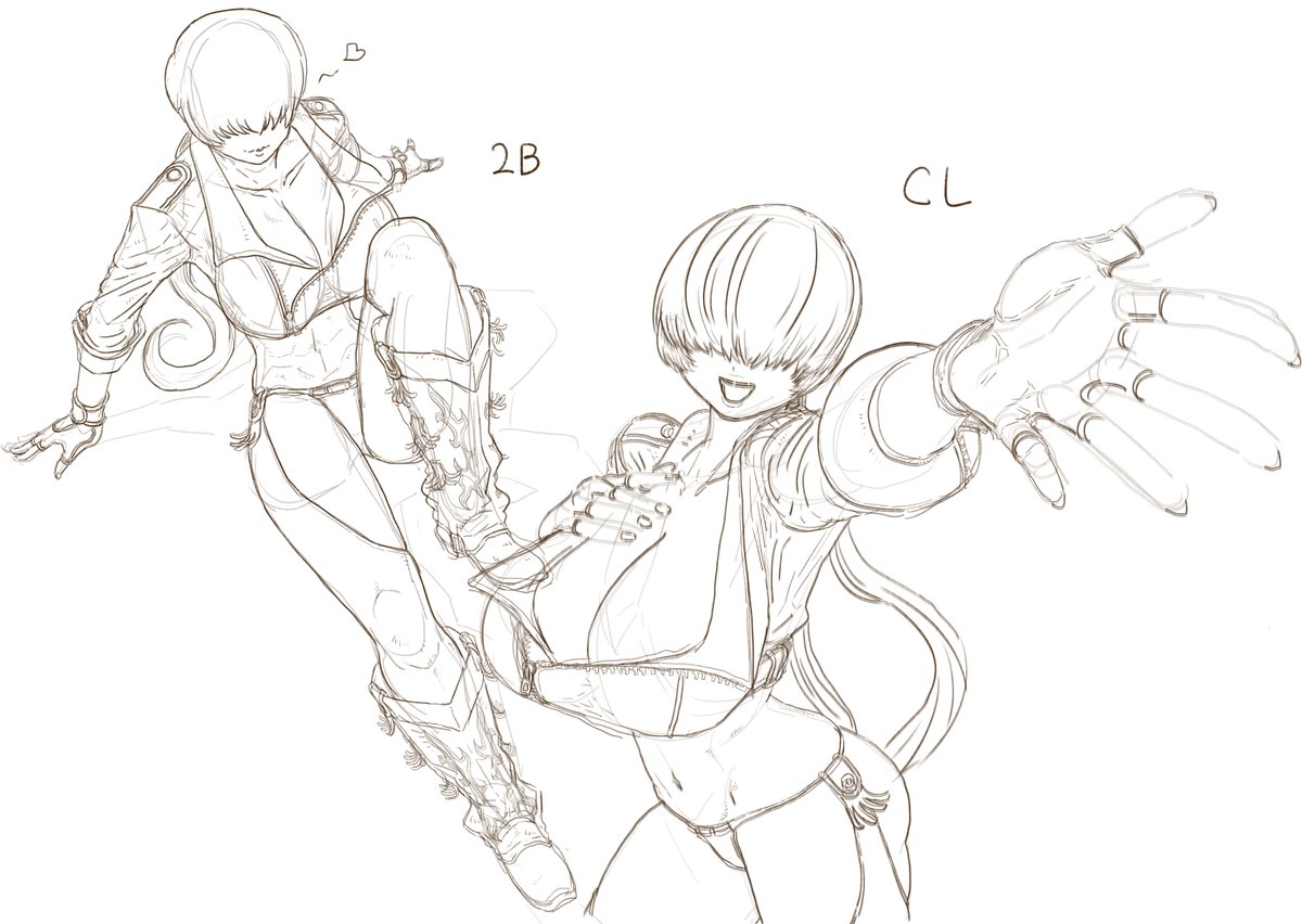 次のwip。と、その息抜きに描いた海原雄山 #kof #美味しんぼ 
