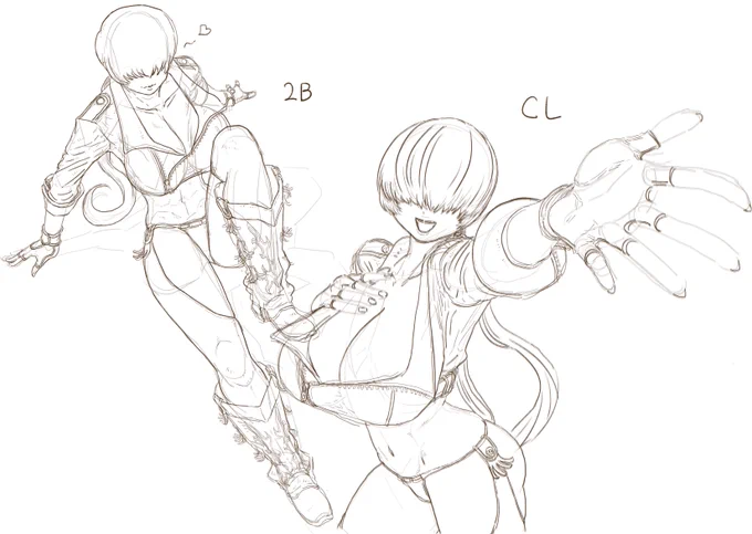 次のwip。と、その息抜きに描いた海原雄山 #kof #美味しんぼ 