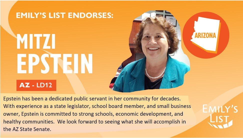 MitziEpstein's tweet photo. I am honored to have the endorsement of Emily's List!  It signifies the importance of this race.
Emily's List helps Democratic, pro-choice women win to protect the rights of women, and to make positive change for families.
This year, our rights are on the ballot. #VoteBlue2022 https://t.co/qupH4SuoSx