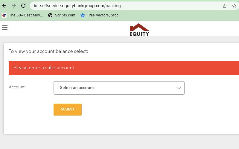 thuma_iam's tweet photo. @KeEquityBank hey, i can't view my acc. balance from the portal,its asking me to enter a valid acc. yet my status is on active,
kindly advice, this is the second time i'm having such issues ,last time it happened i had to pay a service fee that i still don't get  its purpose https://t.co/nMj0XSs3LX