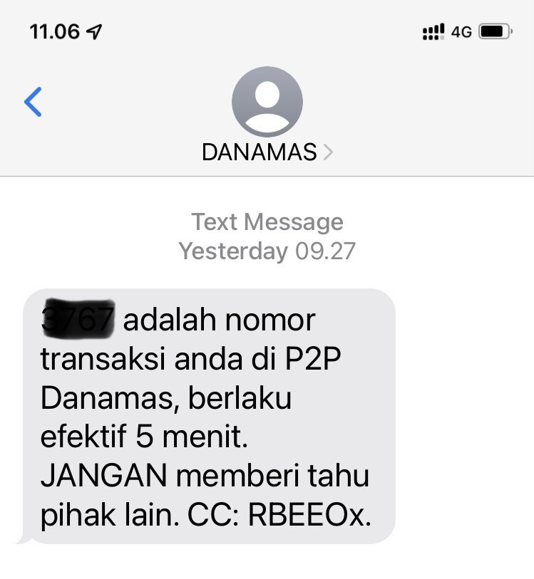 setyaputra's tweet photo. Kemarin dapat sms dari danamas, hari ini dari klikkami. Ini pinjol pake nomer saya apakah nanti bermasalah ya ?
#pinjol #danamas #klikkami #pinjollaknat @pinjollaknat https://t.co/PkPaZxVFQs