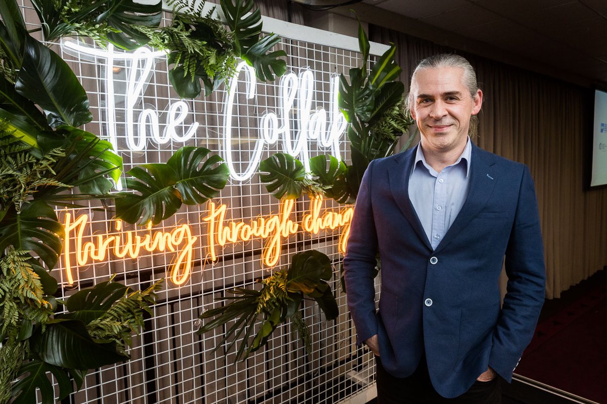 CMHNunimelb's tweet photo. The co-winner for the #Collab2022 First Time Presenter award is Glen Mangelsdorf-Collett from @Epworth. Congratulations to Glen! We look forward to welcoming both Glen and Tatiana back to The Collab in 2023. #thrivingthroughchange https://t.co/9b5tCsZqqv