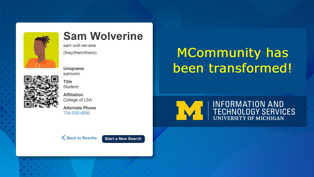 umichTECH's tweet photo. Do you have a favorite new feature, functionality, or experience with the new MCommunity you’d like to share? Email IA-Comm-PSA-Team@umich.edu to share your personal/professional wins since MCommunity has been transformed.
#ShareYourWin #MCommunity #MCommunityTransformation https://t.co/1BGX5UiVUb