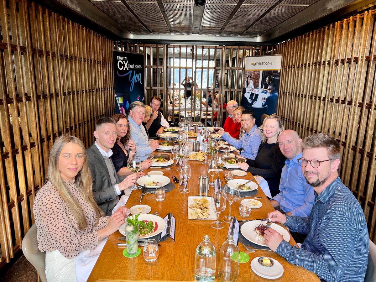 Thank you to everyone who joined <a href="/Generation_e/">Generation-e</a> &amp; <a href="/NICECXone/">NICE CXone</a> recently for a fine dining experience. We were joined by Glenn Rao from <a href="/scopeaust/">Scope</a>  who shared insights on how they have reinvented their #cx approach. You can read more on the link below.

gnrtn-e.co/3AQ5jux