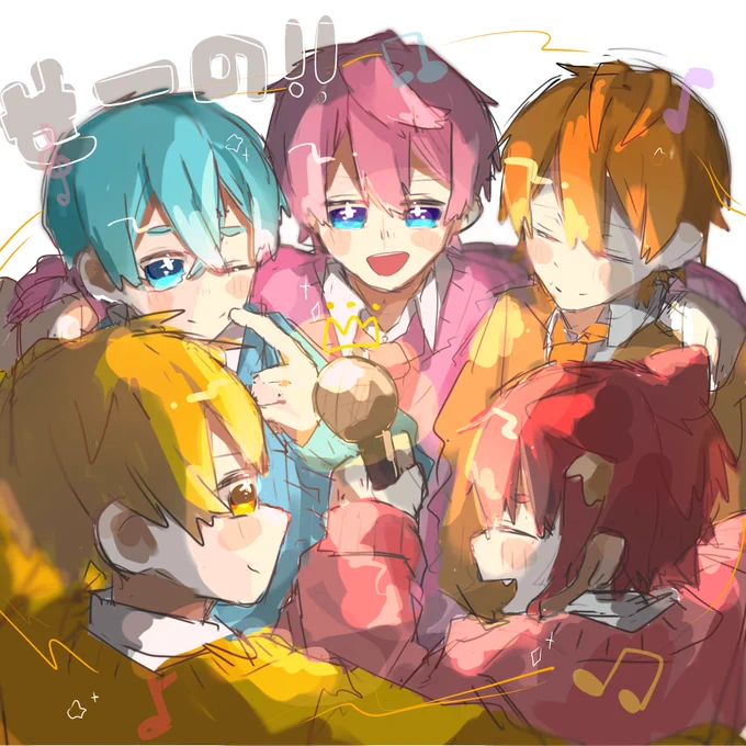 気持ち的にも時間的にも描ける時じゃないと集合絵かけないけどいっぱい描いてたんだな… 