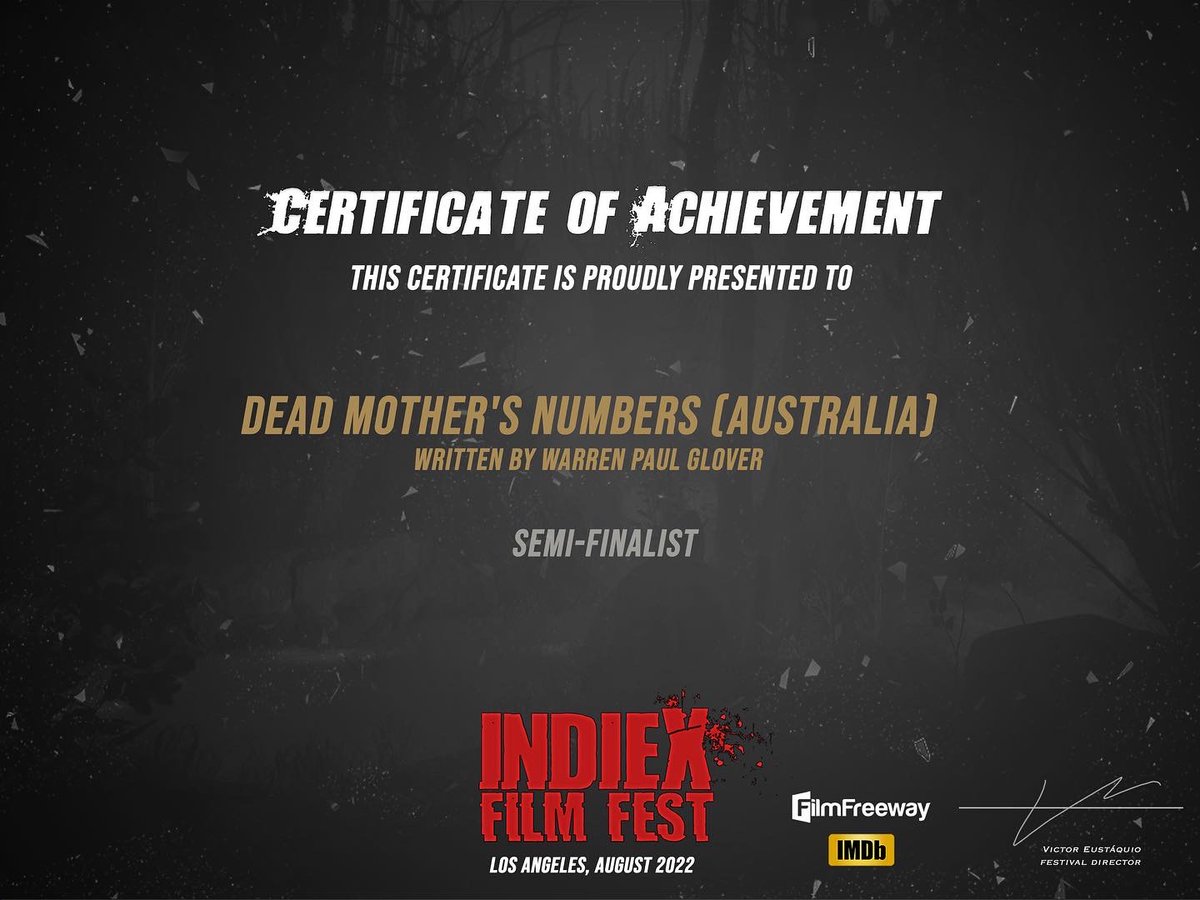 WazMan01's tweet image. ‘Dead Mother’s Numbers’ &amp;amp; ‘Disappearing Ally’ 🎥🎬 #screenplay #screenplays #scriptforsale #scriptsforsale #screenwriter @IndieXFest