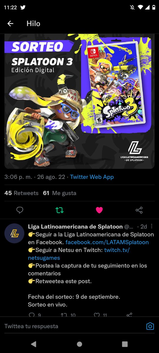 Chunta51198478's tweet photo. @LATAMSplatoon https://t.co/YfEZ8ge5Vw