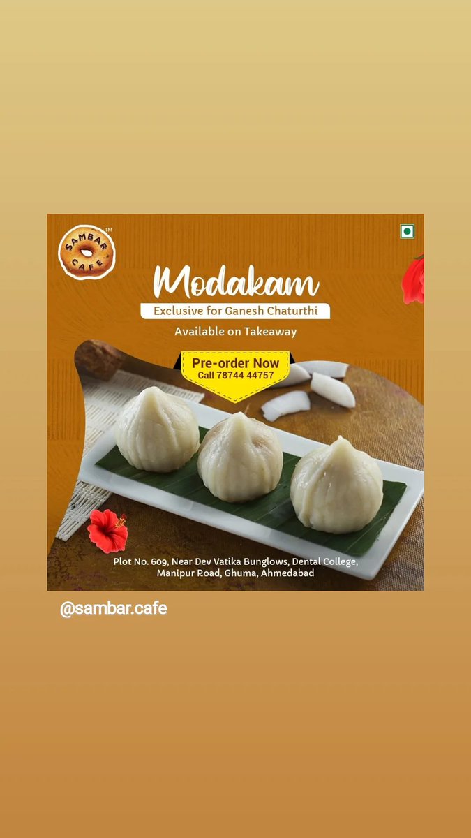 ishanees's tweet photo. Even #Gods cannot resist. #kozhukatta #modak #modakam by Jayanti Santosh at Sambar cafe. @theboudhitree 
You can pre order these fluffy mountains of joy #GaneshChaturthi #Ahmedabad https://t.co/vsIh7TSTKI