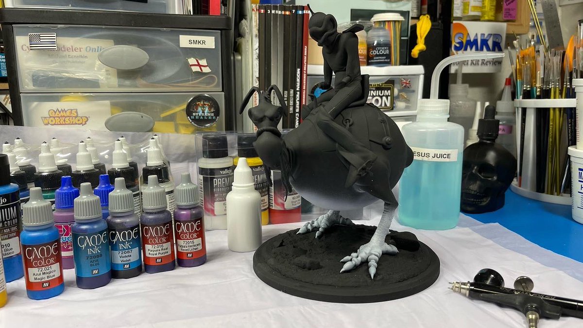 StevesModels's tweet photo. Starting to paint the Wizards Necron99 3D printed by NY3D Creations #figurepainter #resinkit #garagekit #airbrushing #art #necron99 #wizards #styrenesyndicate https://t.co/ggi5qGaa0a