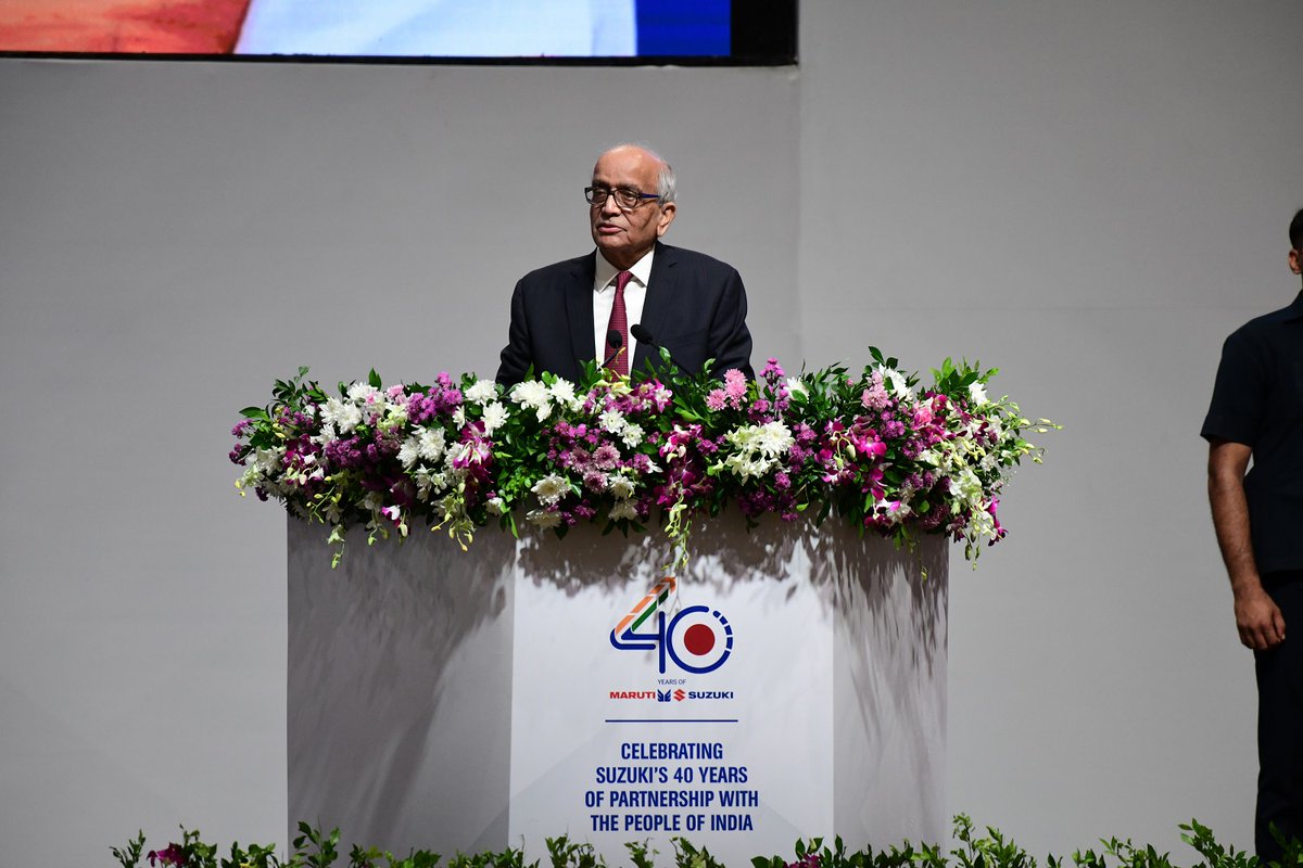 Maruti_Corp's tweet photo. "This partnership has shown that the combination of Japanese and Indian strengths results in world-class competitiveness... With the success of #MarutiSuzuki, India has become the 4th largest car manufacturer in the world."- Mr RC Bhargava
#40yearsofSuzukiInIndia https://t.co/wmt6wUxJ6Z